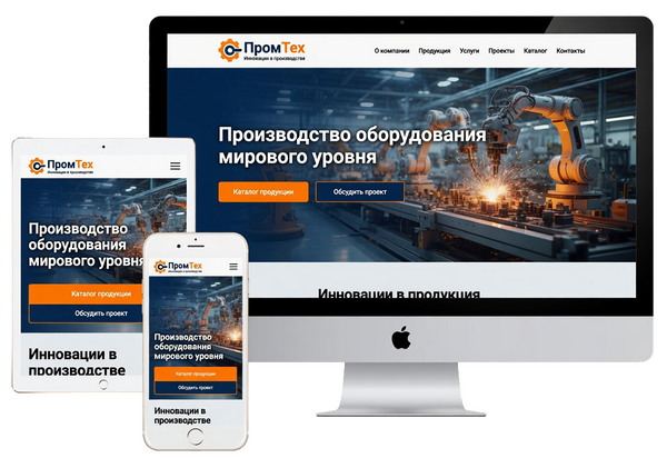 Сайт для производственной компании под ключ
